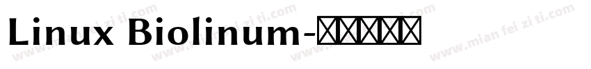 Linux Biolinum字体转换